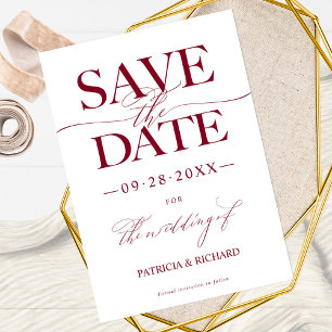 Convites Casamento Moderno e Elegante para Salvar a Data Nã
