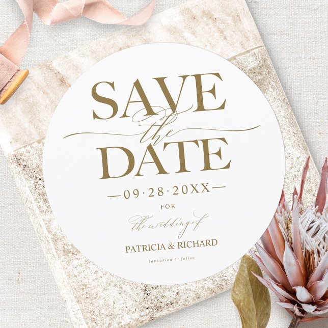 Convites Casamento Moderno e Elegante para Salvar a Data Nã (Criador carregado)