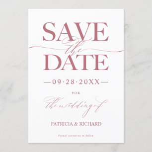 Convites Casamento Moderno e Elegante Save The Date Sem Fot