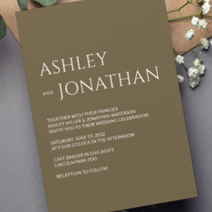 Convites Casamento Moderno e Minimalista