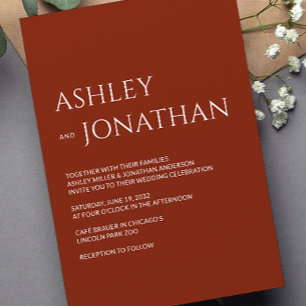 Convites Casamento Moderno e Minimalista