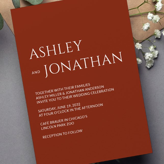 Convites Casamento Moderno e Minimalista (Criador carregado)