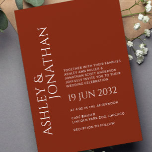 Convites Casamento Moderno e Minimalista