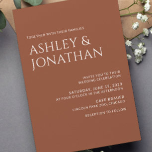 Convites Casamento Moderno e Minimalista