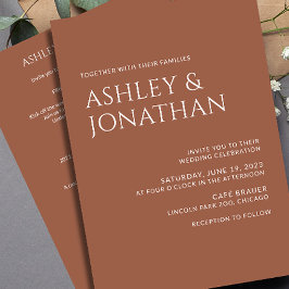 Convites Casamento Moderno e Minimalista All-in-One