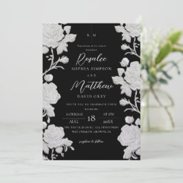 Convites Casamento Moderno e Tendência Personalizado Rosa B