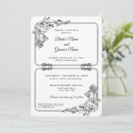 Convites Casamento Moderno Elegante