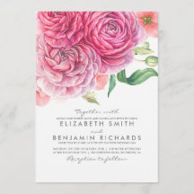 Casamento Moderno Elegante Botânico Floral de Wate