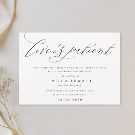 Convites Casamento Moderno Elegante Caligrafia O Amor é Pac