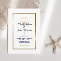 Casamento Moderno Elegante com Palmeira em Azul Ma