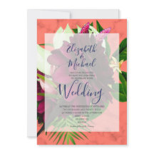 Casamento Moderno Elegante Coral Floral Burgundy