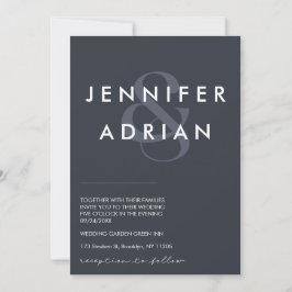 Convites Casamento Moderno Elegante Minimalista com Tinta d