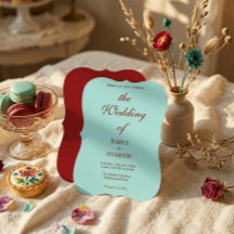 Casamento Moderno em Aqua Teal e Burgundy Escuro