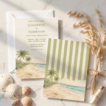 Casamento Moderno em Destino de Praia com Listras 