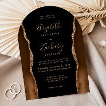 Casamento Moderno em Forma de Arco Dourado com Ága
