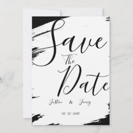 Convites Casamento moderno em preto e branco