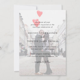 Convites Casamento Moderno Falso Vellum Foto Tudo Em Um