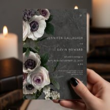 Casamento Moderno Floral Elegante de Cinzas de Car