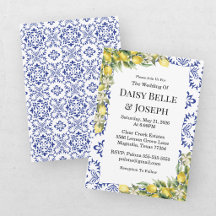 Casamento Moderno Mediterrâneo com Azul e Mosaico 