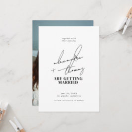 Convites Casamento Moderno Minimalista