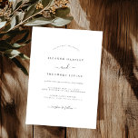 Convites Casamento Moderno Minimalista<br><div class="desc">Mais Bonito Convites de Casamento na Loja Little Bayleigh!</div>