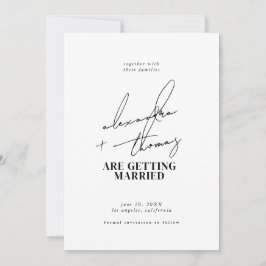 Convites Casamento Moderno Minimalista