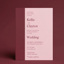 Casamento Moderno Minimalista Bar Burgundy