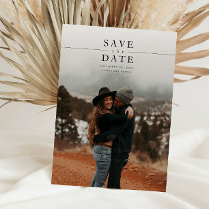 Convites Casamento Moderno Minimalista com Código QR de Fot