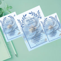 Casamento Moderno Minimalista com Papoula Azul e D
