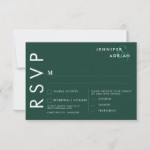 Casamento Moderno Minimalista Elegante Verde Bruns