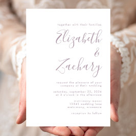 Convites Casamento Moderno Minimalista em Letra de Forma La