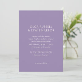 Convites Casamento Moderno Olga Purple