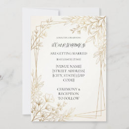Convites Casamento moderno personalizado