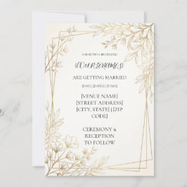 Convites Casamento moderno personalizado
