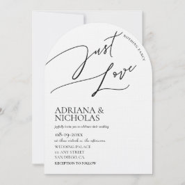 Convites Casamento Moderno Preto Branco Nada de Luxo Apenas