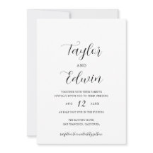 Casamento Moderno Preto e Branco Minimalista