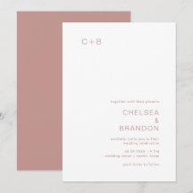 Casamento Moderno Rosa Chelsea Dusty
