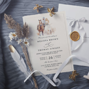 Convites Casamento Moderno Rústico Ocidental Código QR Rúst