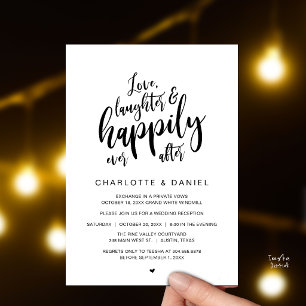 Convites Casamento Moderno Rústico Script Feliz Para Sempre