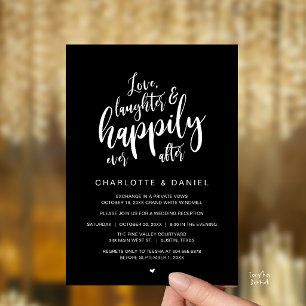 Convites Casamento Moderno Rústico Script Feliz Para Sempre