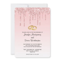 Casamento Moderno Tendência Rosa Brilho Falso
