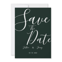 Casamento Moderno Verde Escuro