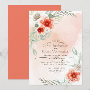 Convites Casamento Mola de Aquarela