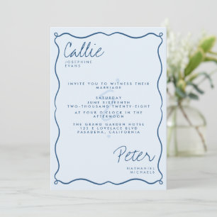 Convites Casamento Monocromático Monocromático Retrominimal