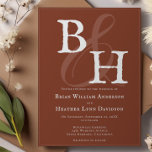 Convites Casamento Monográfico Minimalista Laranja-Laranja<br><div class="desc">Convide seus hóspedes no estilo moderno e elegante com este Convite de Casamento Monograma Minimalista Laranja Italiano. Mostrando as iniciais do casal unidas por um ampersor elegante, este design exumenta a simplicidade do eterno. O layout limpo e a refinada tipografia moderna destacam detalhes essenciais do casamento, enquanto a estética minimalista...</div>