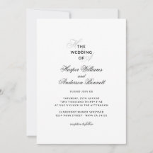 Casamento Monograma de Letra Cursiva Moderna e Ele