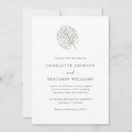 Convites Casamento Monstera