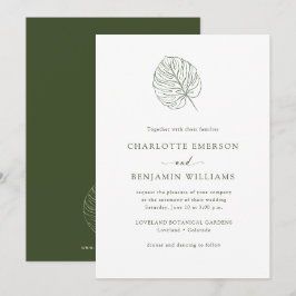 Convites Casamento Monstera
