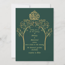 Casamento muçulmano floral elegante EMERALD GREEN
