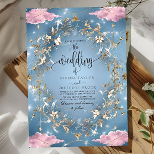 Convites Casamento Mystical Sparkly sky
